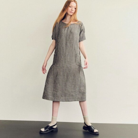 Comrags "Jogi" Gingham Linen Dress, size XS - Picture 1 of 6